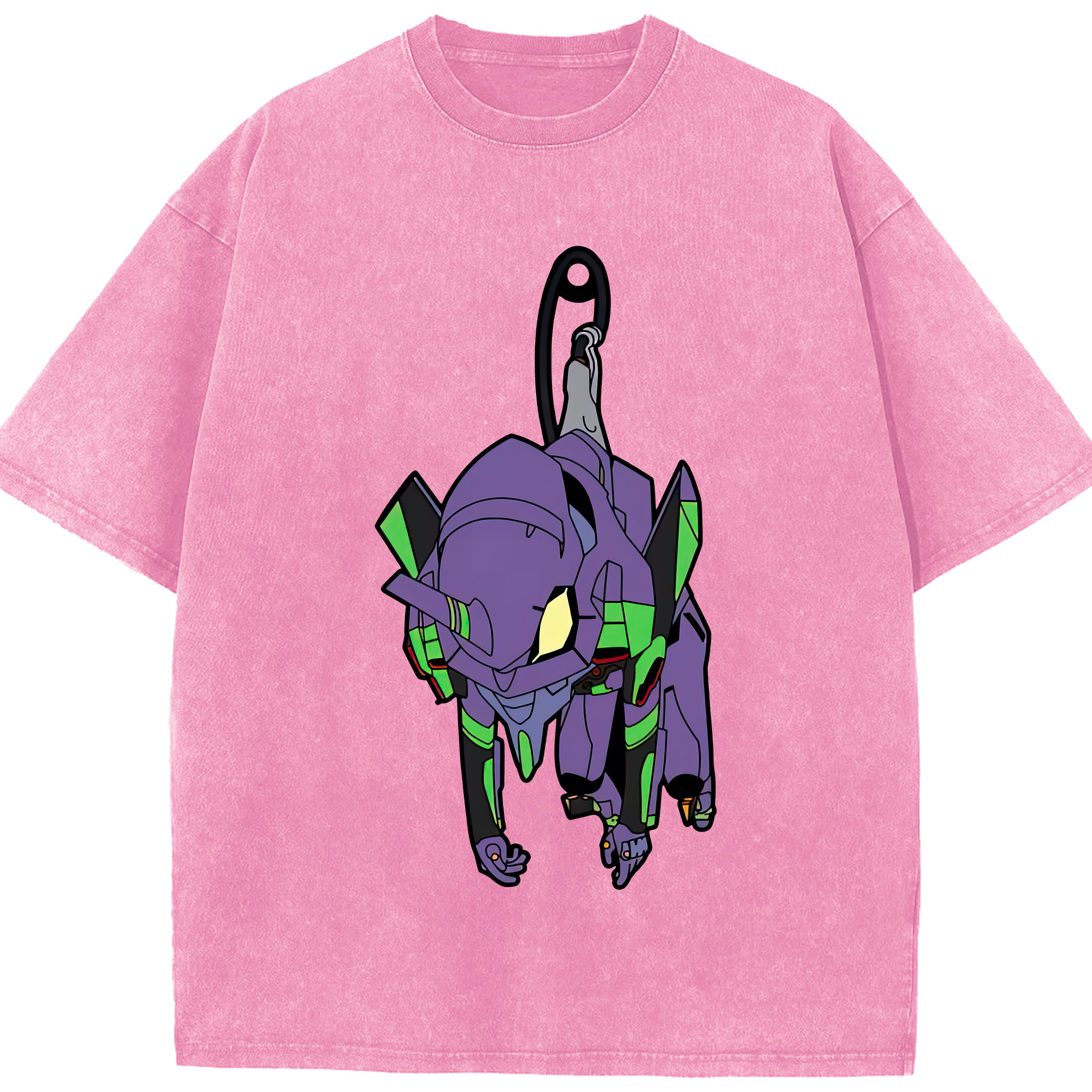 （画像用） EVA 新世紀エヴァンゲリオン 綿100% ヴィンテージ風 半袖Tシャツ（フロントプリント）